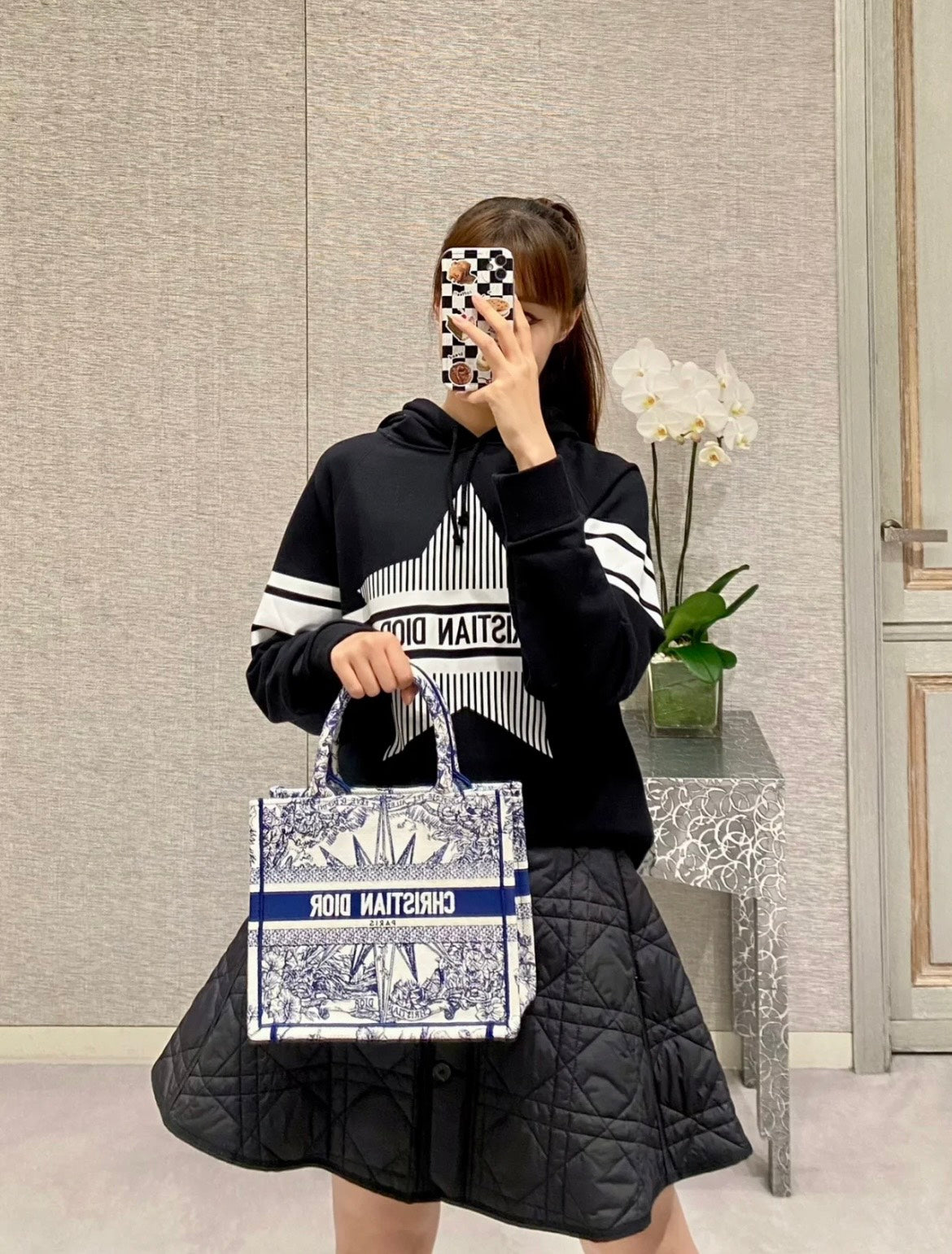 迪D家-BookTote 聖誕限量系列 藍色 26x8x22cm