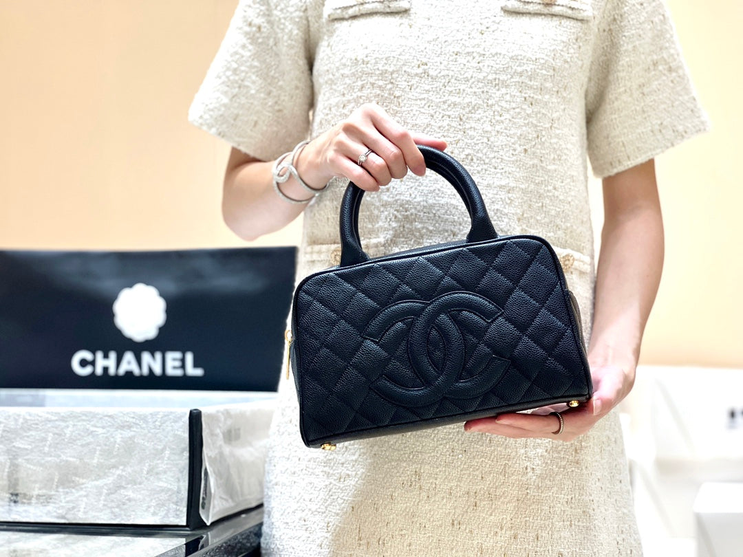 小香家-Chanel Vintage 中古保齡球包 黑色