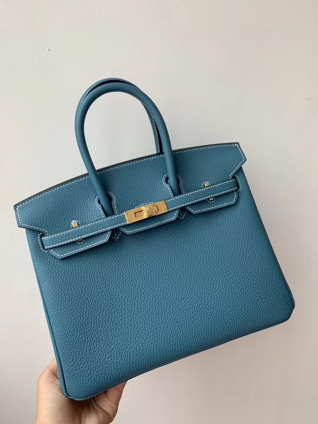 小愛款-Birkin 25 Togo 75 牛仔藍 金扣