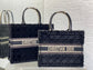 迪D家-Book tote 毛絨黑藍色 中號