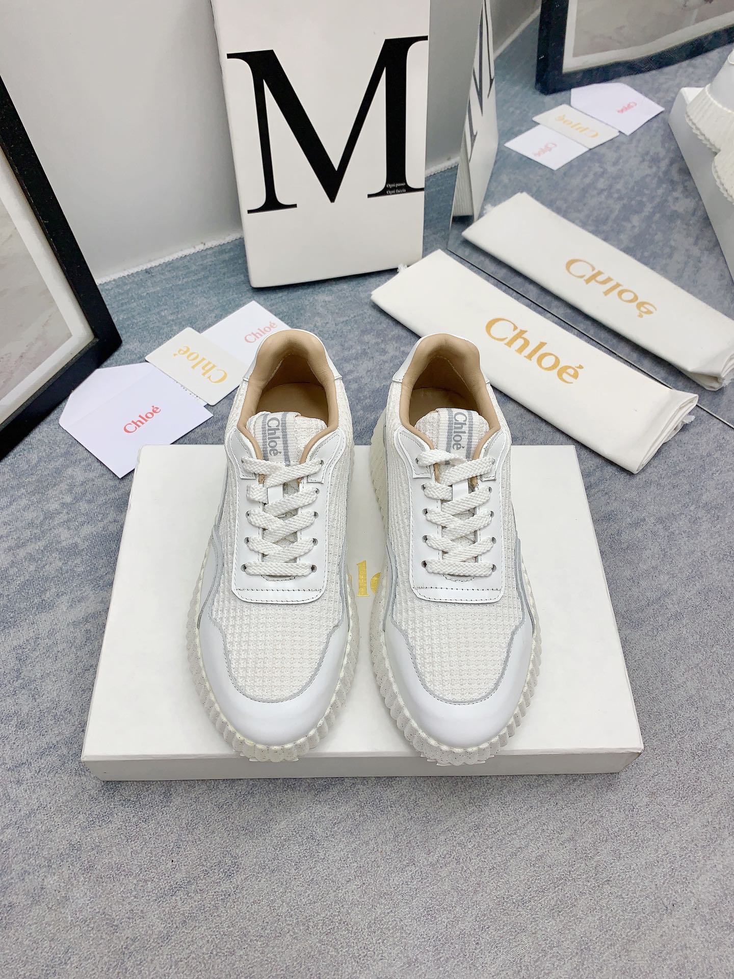 克羅C-Nama sneaker彩虹系列 運動鞋 白色