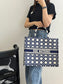 迪D家-2023春夏新款 Tote 藍白拼色 大號