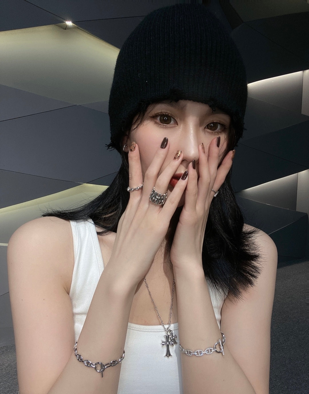 小愛款-豬鼻子滿鑽手鐲2506013