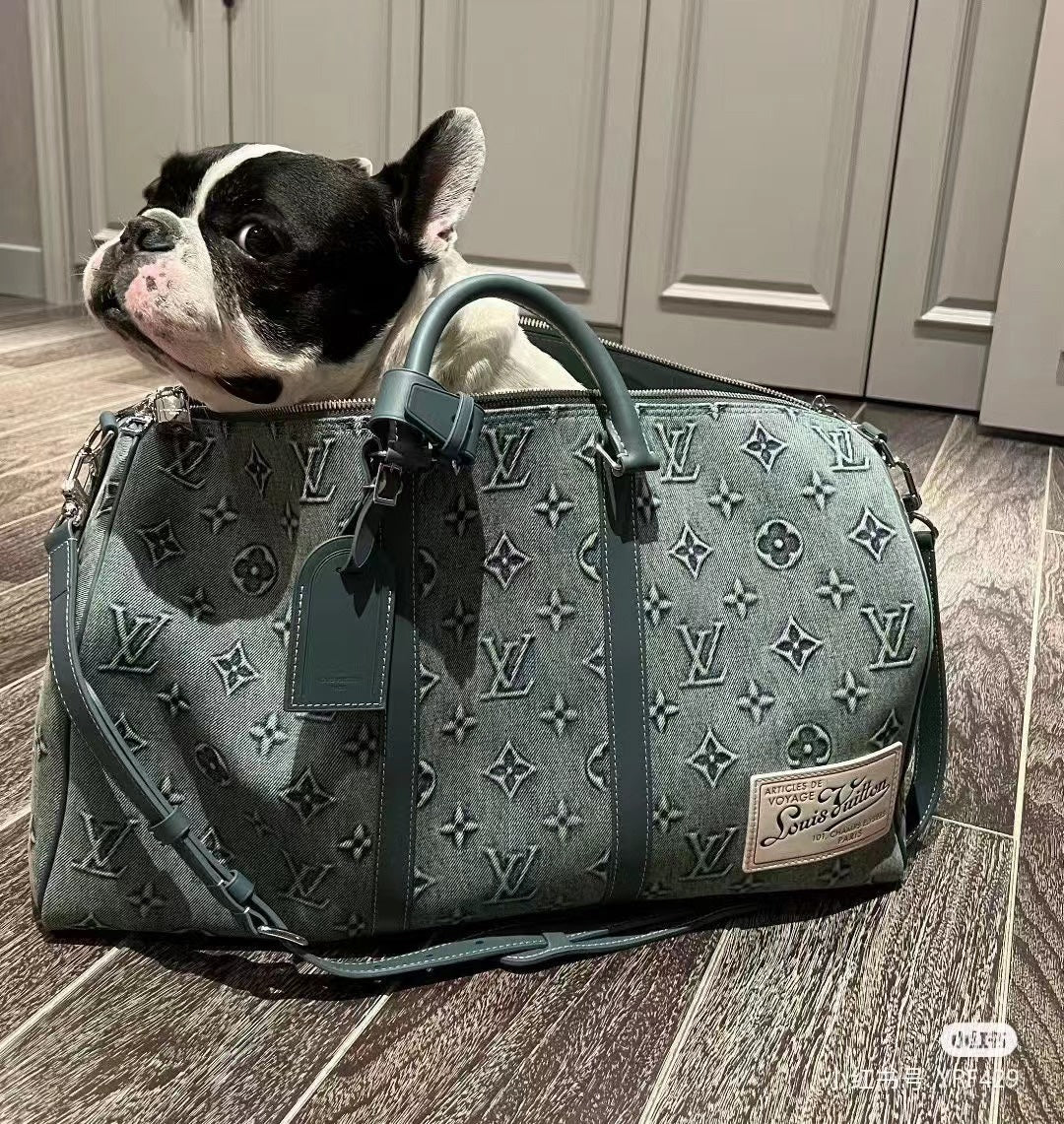 M22532 路L家-Keepall Bandoulière 50旅行袋 牛仔款