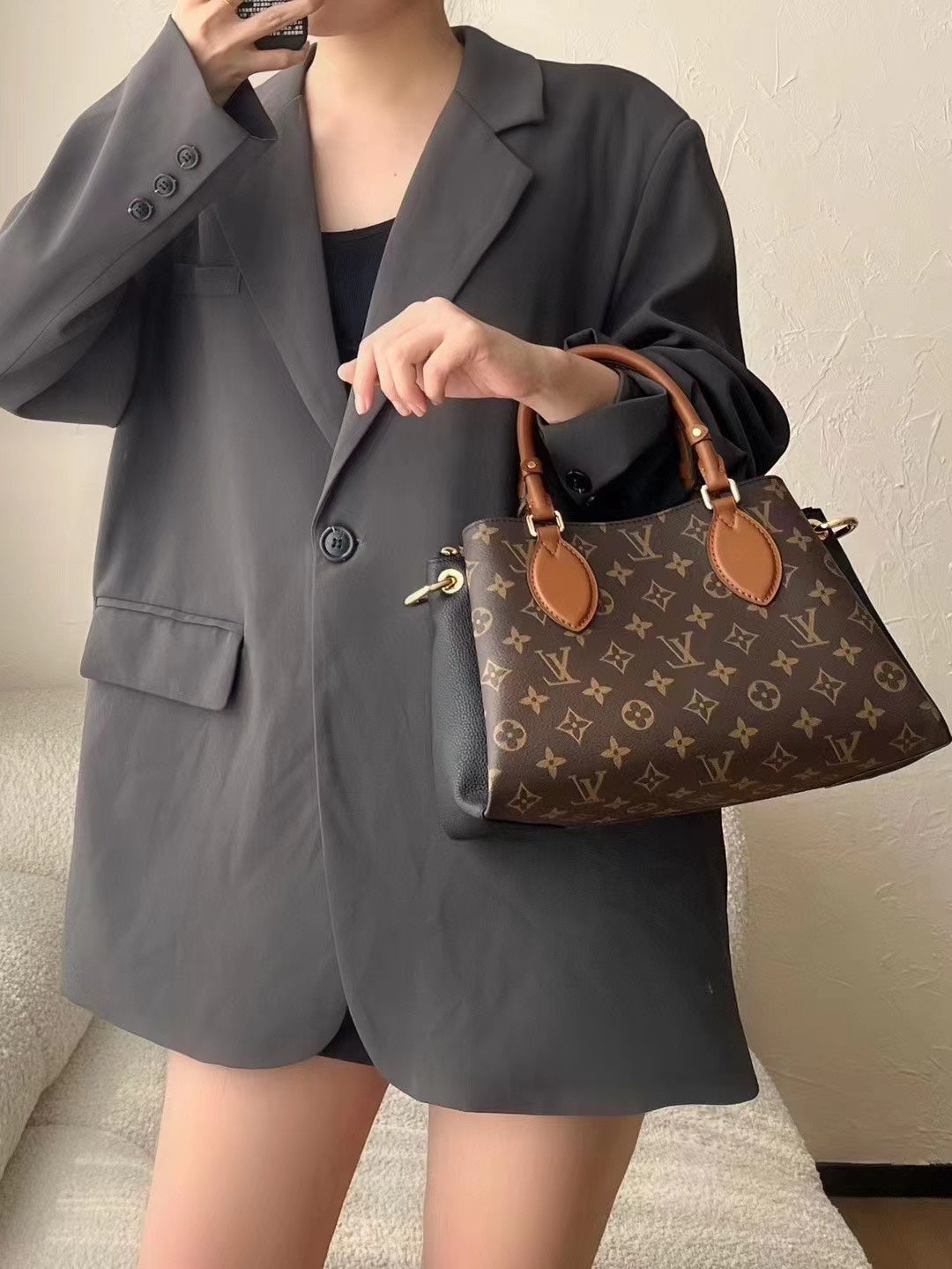 M46508 路L家-Vendôme BB手袋 黑色