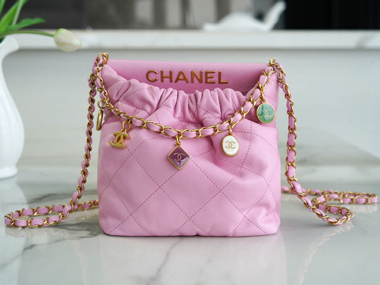小香家-春夏新款 Chanel 23p 22號手袋 粉色