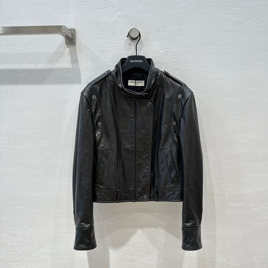 巴黎世-2403 早春新品 立翻領兩穿夾克外套