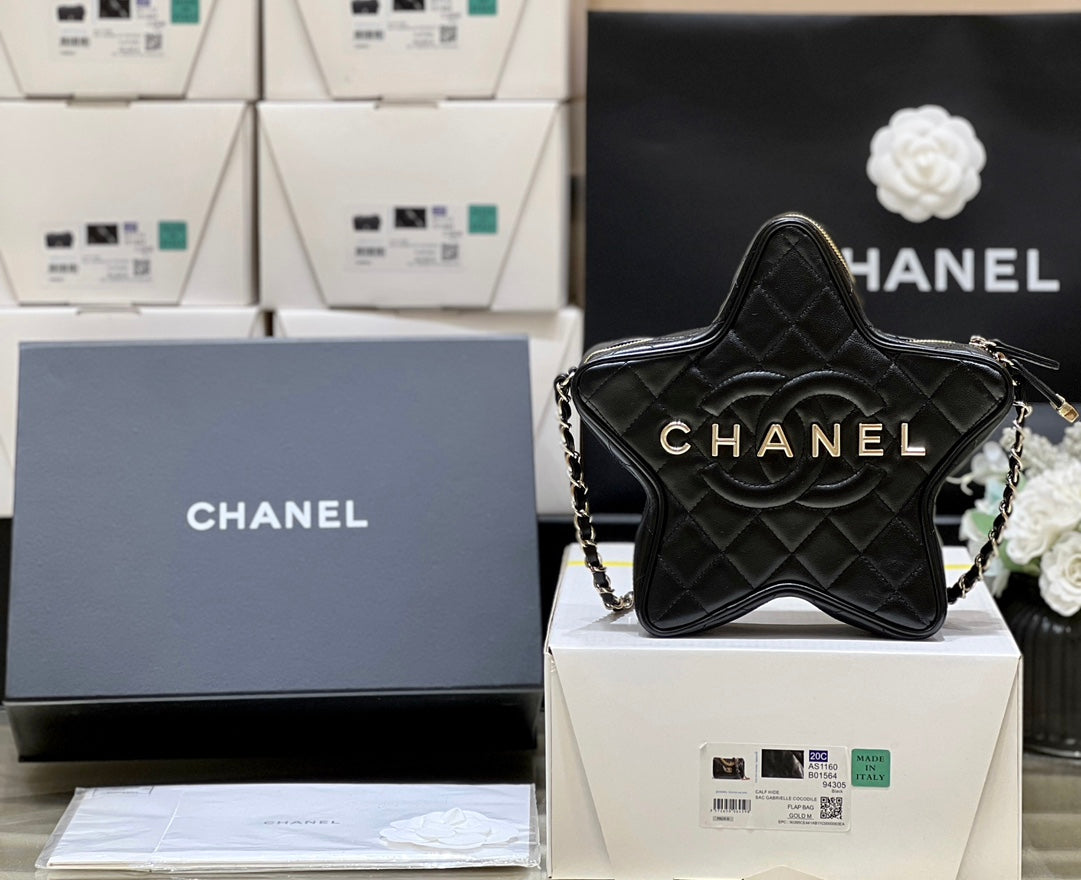 小香家-Chanel 24c 早春度假系列限量版 星星包 黑色