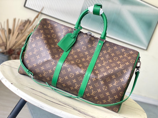 M46774 路L家-Keepall Bandouliere旅行袋 綠色男款