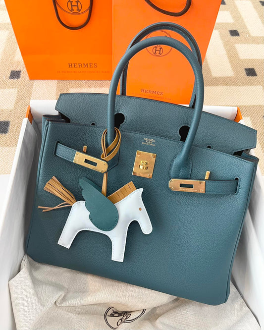 小愛款-Birkin 30 Togo W0博斯普魯斯海峽綠 金扣