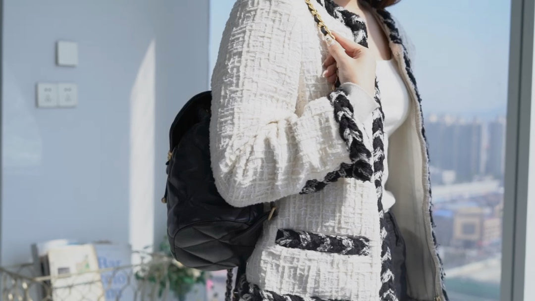小香家- Chanel 24C 19bag 雙肩後背包 黑色