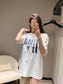 芬F家-2403 24SS春夏新款工具印花圓領短袖TEE 白色