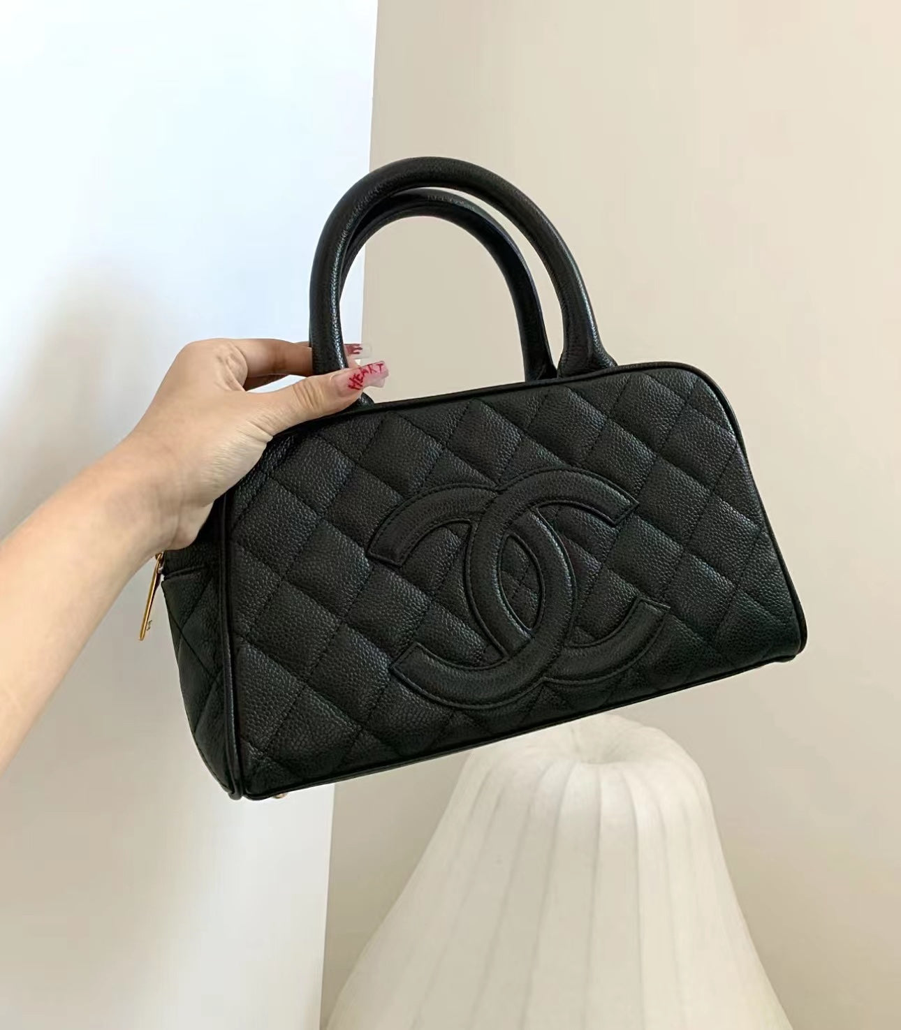 小香家-Chanel Vintage 中古保齡球包 黑色