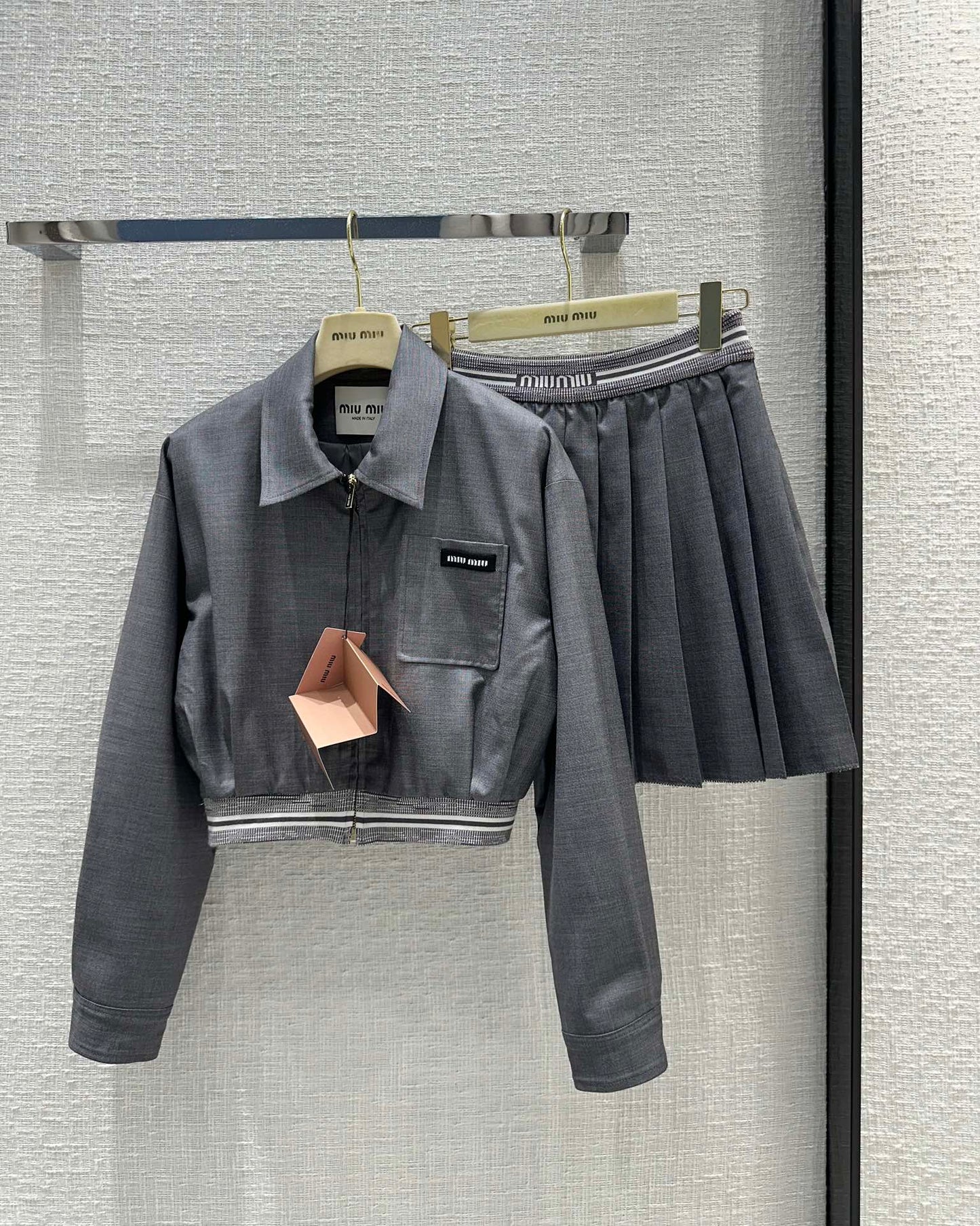 穆M家-2404 24早春新品 格雷系灰色套裝