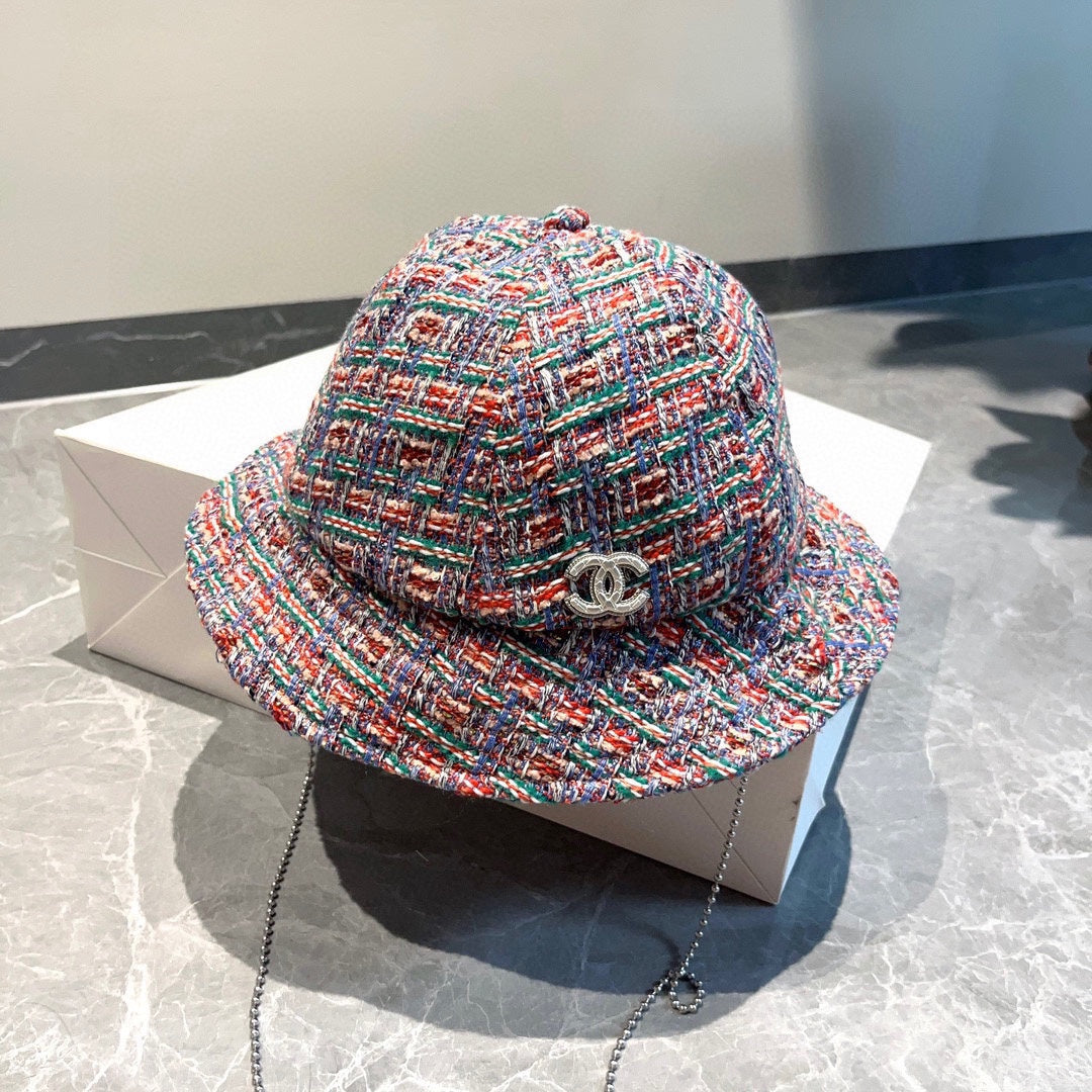 小香家-彩色刺繡漁夫帽 粉色
