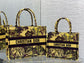 迪D家-Book Tote 2023春夏系列 動物園黃色 中號