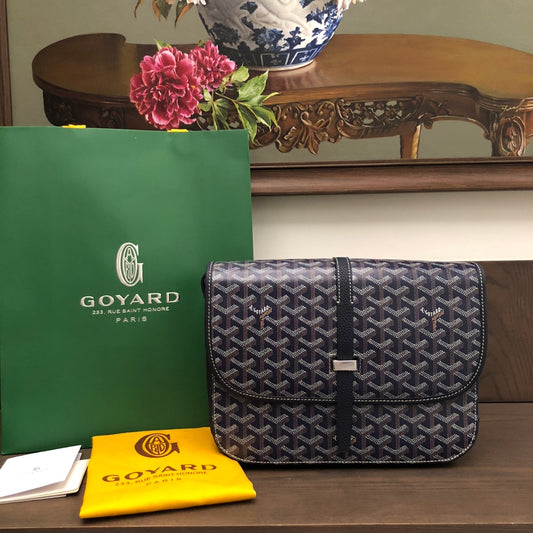 戈G家-Goyard 郵差包 深藍色