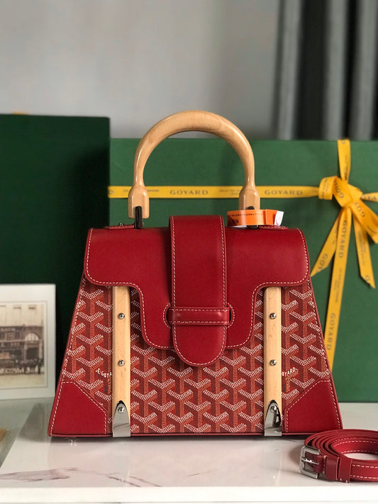 戈G家-Saigon PM系列手提包28cm 紅色