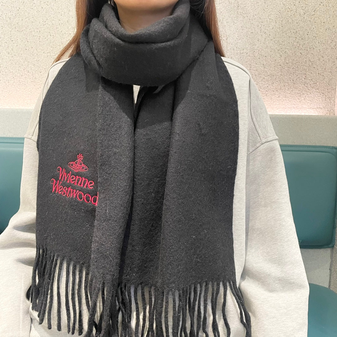 Vivienne Westwood-2024土星LOGO圍巾 185*32