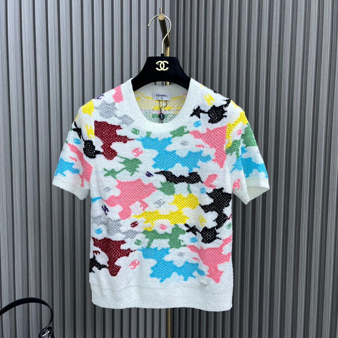 小香家-2404 24新品上架 鏤空針織上衣
