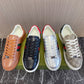 古G家-經典皮革平底休閒鞋 男女同款 銀色