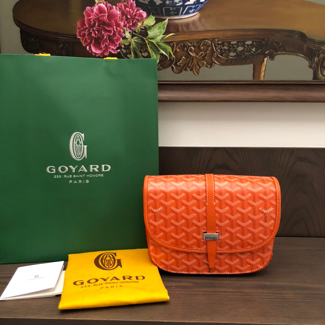 戈G家-Goyard 郵差包小號 橘色
