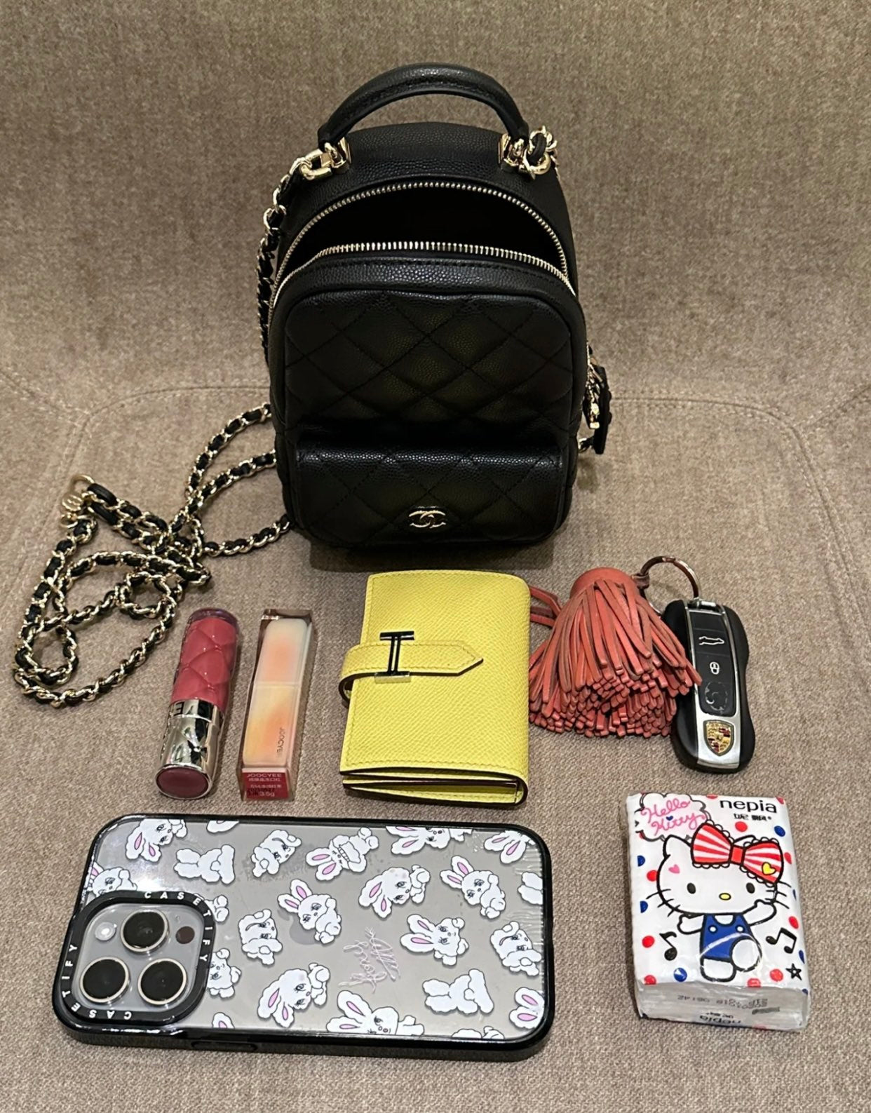 熱銷款 小香家-24C mini雙肩後背包 黑色