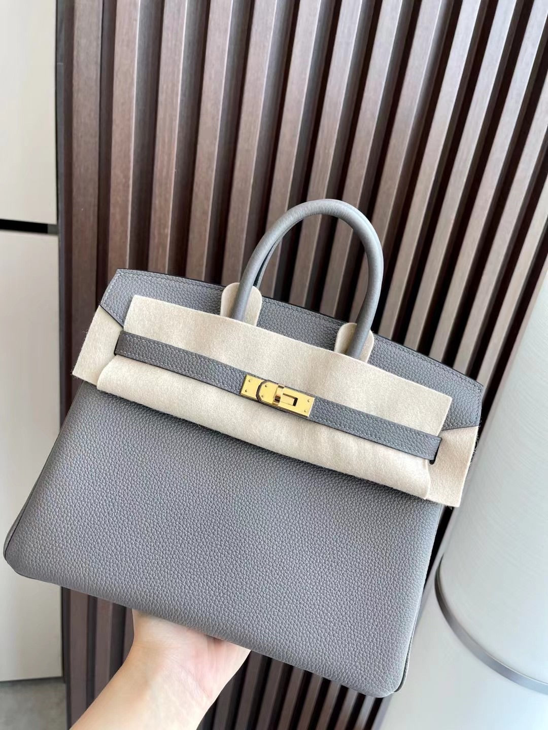 小愛款-Birkin 25 錫器灰 金扣