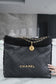 小香家-Chanel 22號手袋 羊羔毛款 黑色