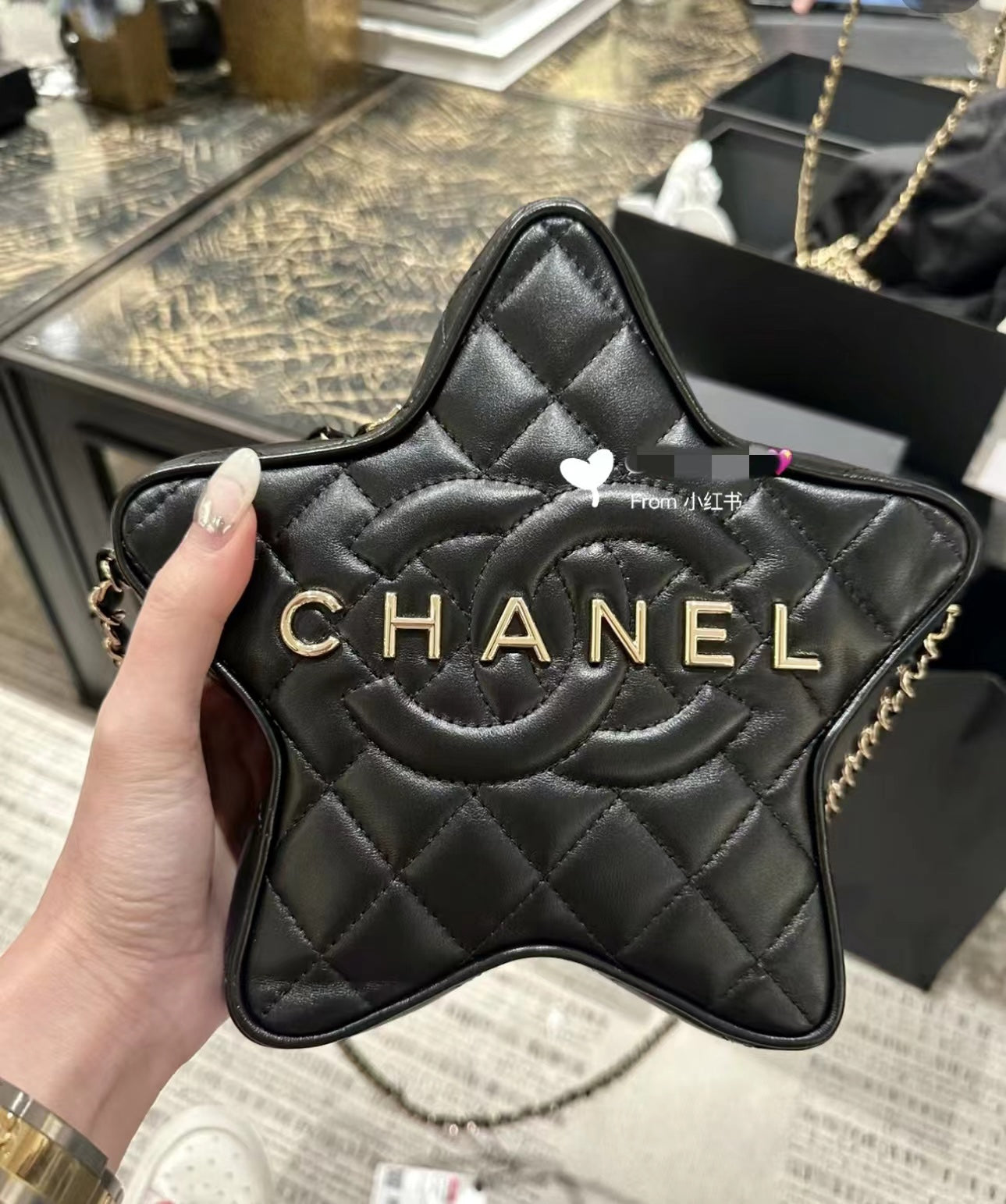 小香家-Chanel 24c 早春度假系列限量版 星星包 黑色