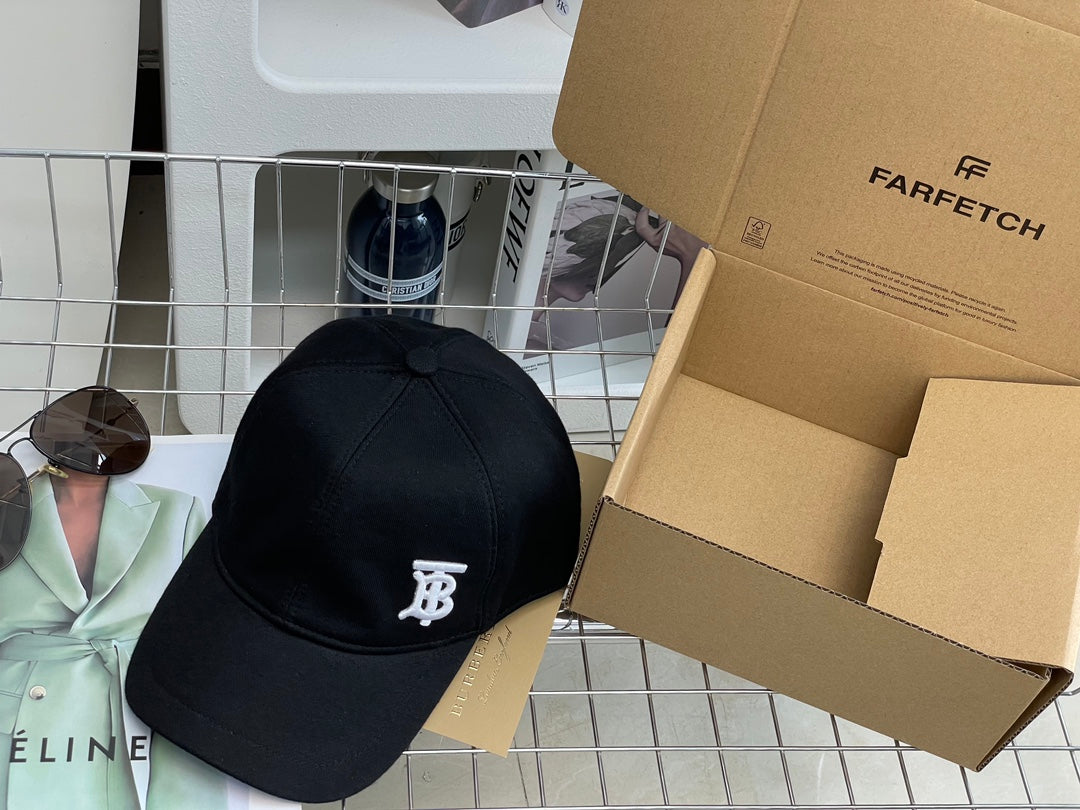 巴B家-新款內格紋刺繡Logo棒球帽