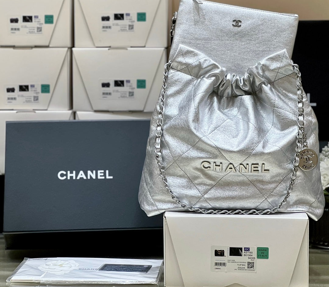 小香家-2023春夏新款 22BAG 小號 銀色