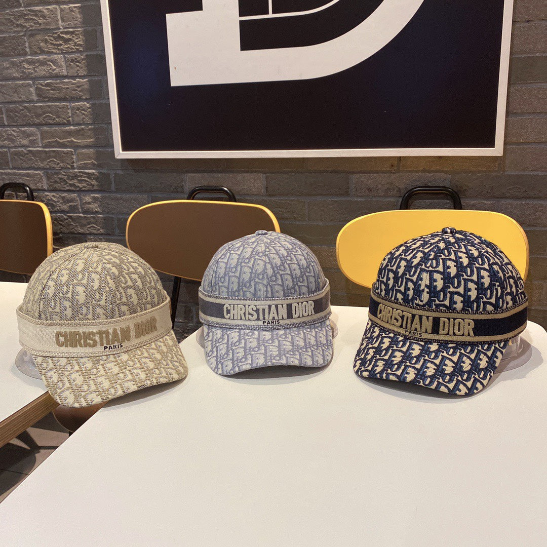 迪D家-韓版新款 重工刺繡老花棒球帽