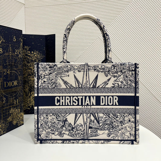 迪D家-BookTote 聖誕限量系列 藍色 36x18x28cm