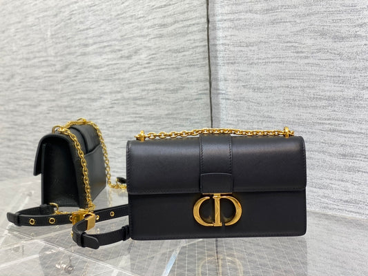 迪D家-30Montaigne 手袋 黑色 21CM