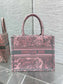 迪D家-Book Tote 2023春夏系列 動物園茹伊灰粉 小號