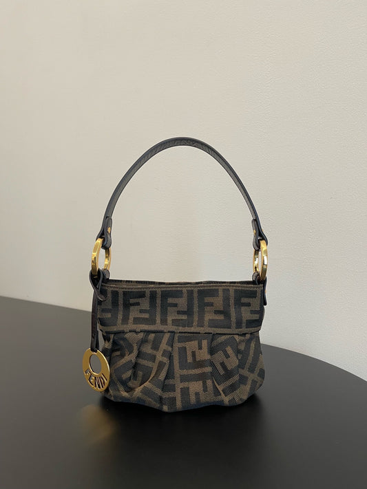 芬F家- 老花中古小元寶手提包