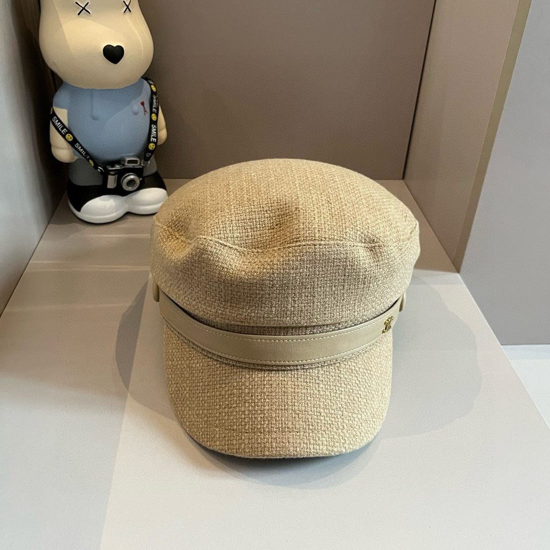 賽C家-針織款報童帽 卡其