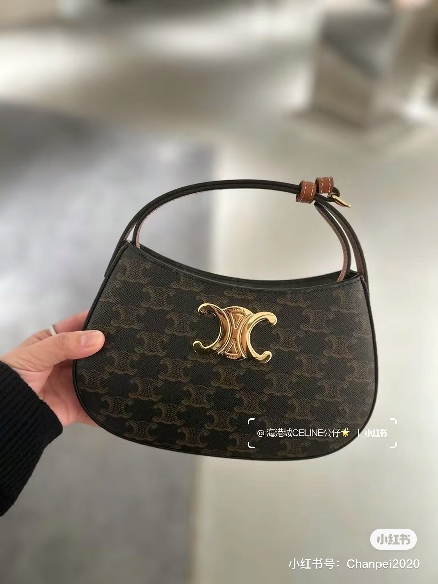 賽c家-新款Tillt Bag 腋下包 老花皮革