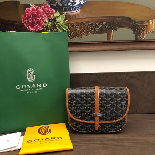 戈G家-Goyard 郵差包小號 棕色