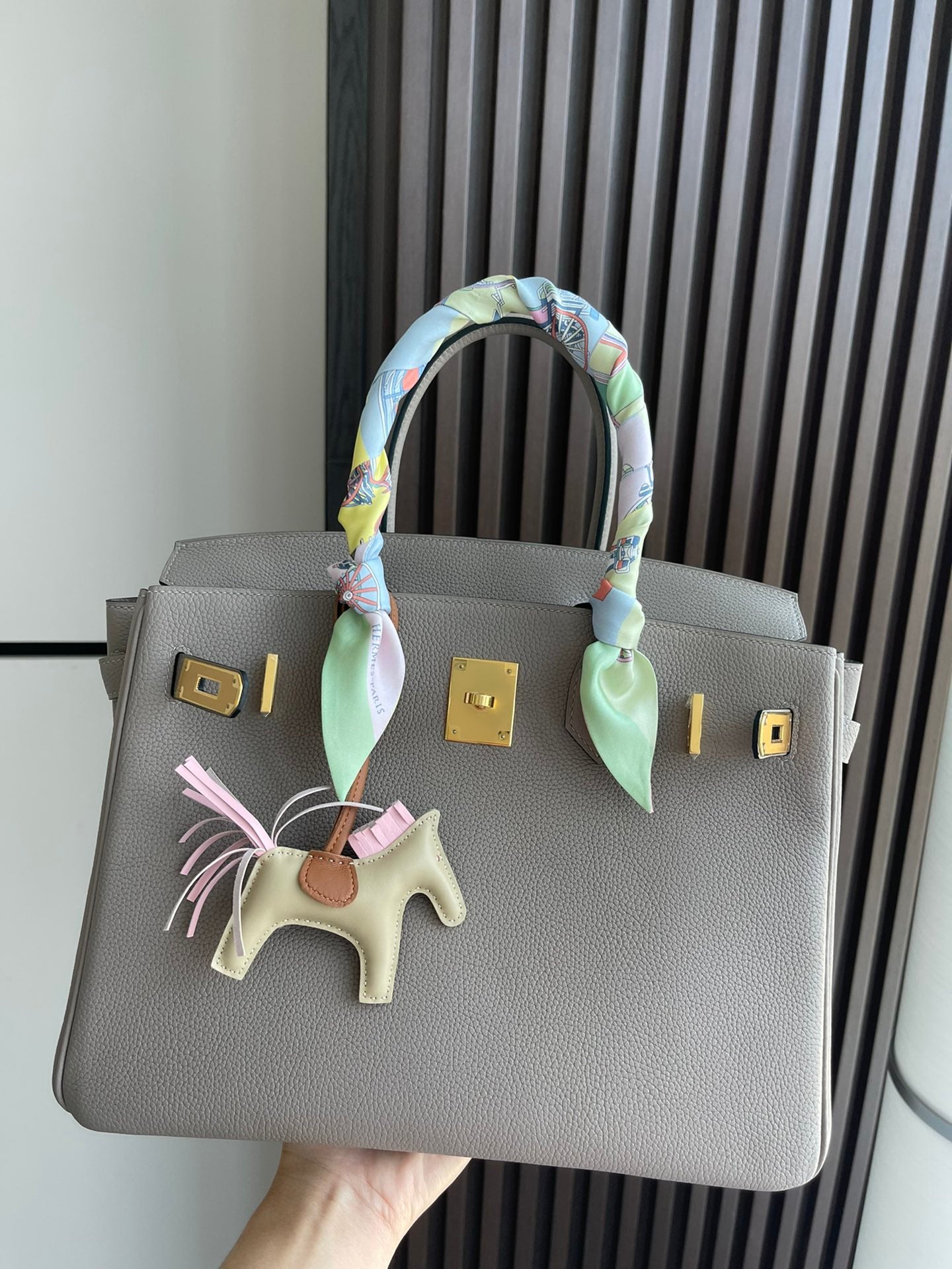 小愛款-Birkin 30 Togo 瀝青灰 金扣