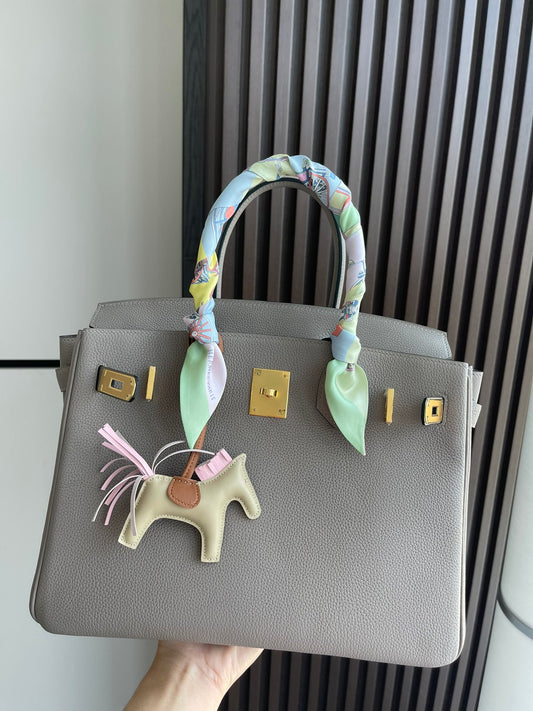 小愛款-Birkin 30 Togo 瀝青灰 金扣