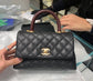 小香家-Chanel Handle28 蜥蜴提把 黑色小號