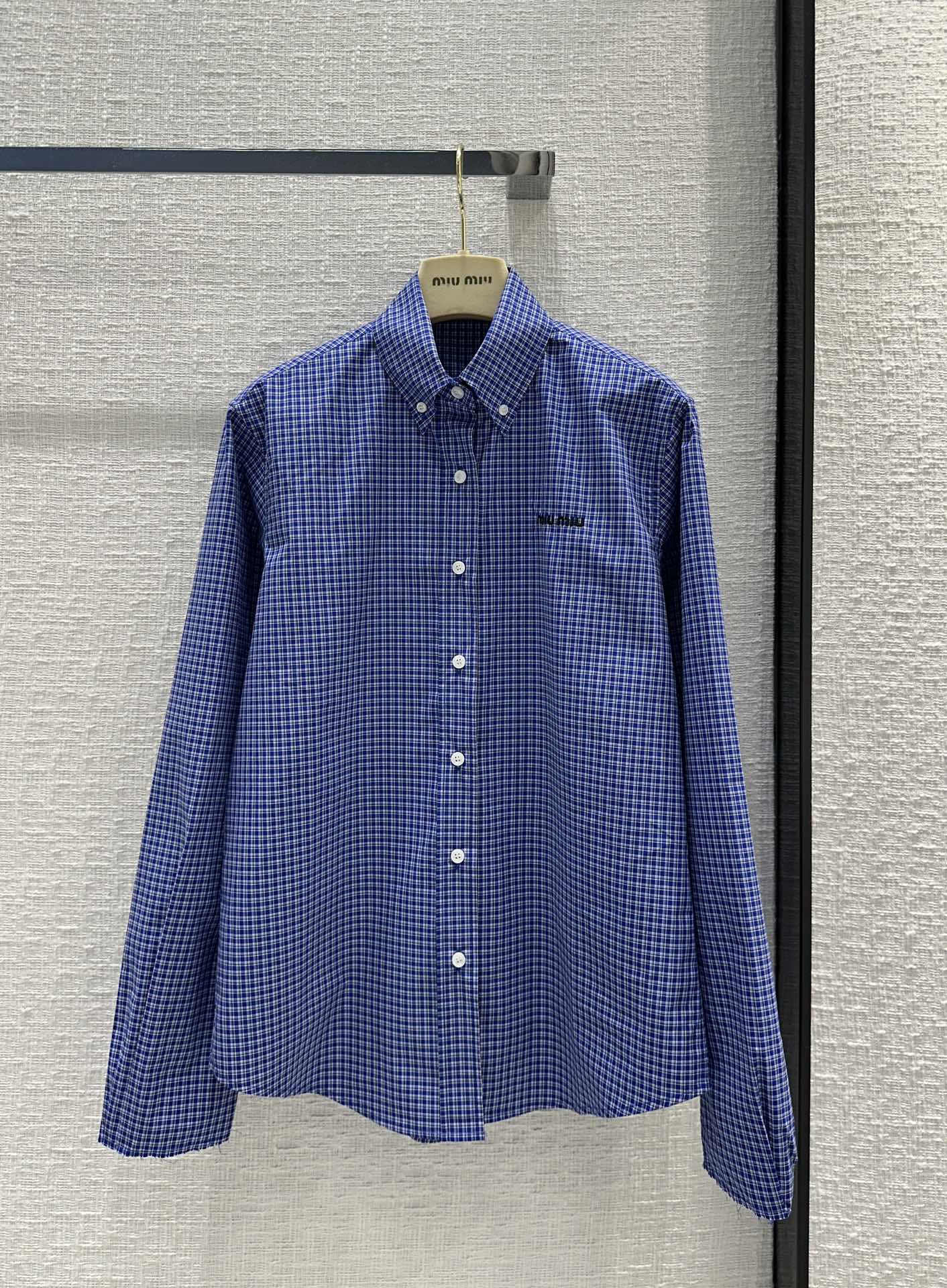 穆M家-2404 24春夏新品本季最火格紋襯衫