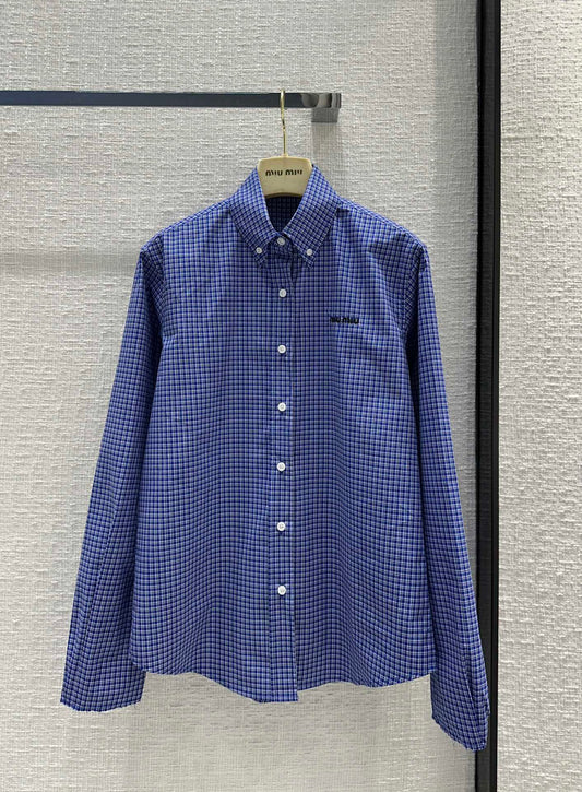 穆M家-2404 24春夏新品本季最火格紋襯衫