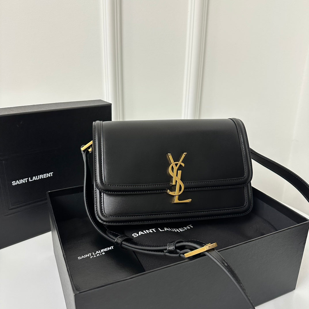 聖Y羅-BOX SAINT LAURENT 豆腐包 大號 黑色
