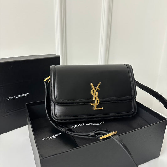 聖Y羅-BOX SAINT LAURENT 豆腐包 大號 黑色