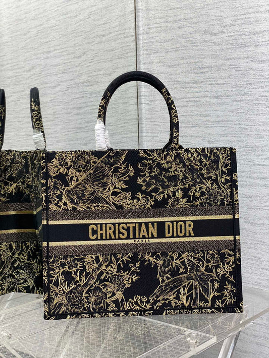 迪D家-BookTote 刺繡手袋 金絲線系列 42x18x35cm