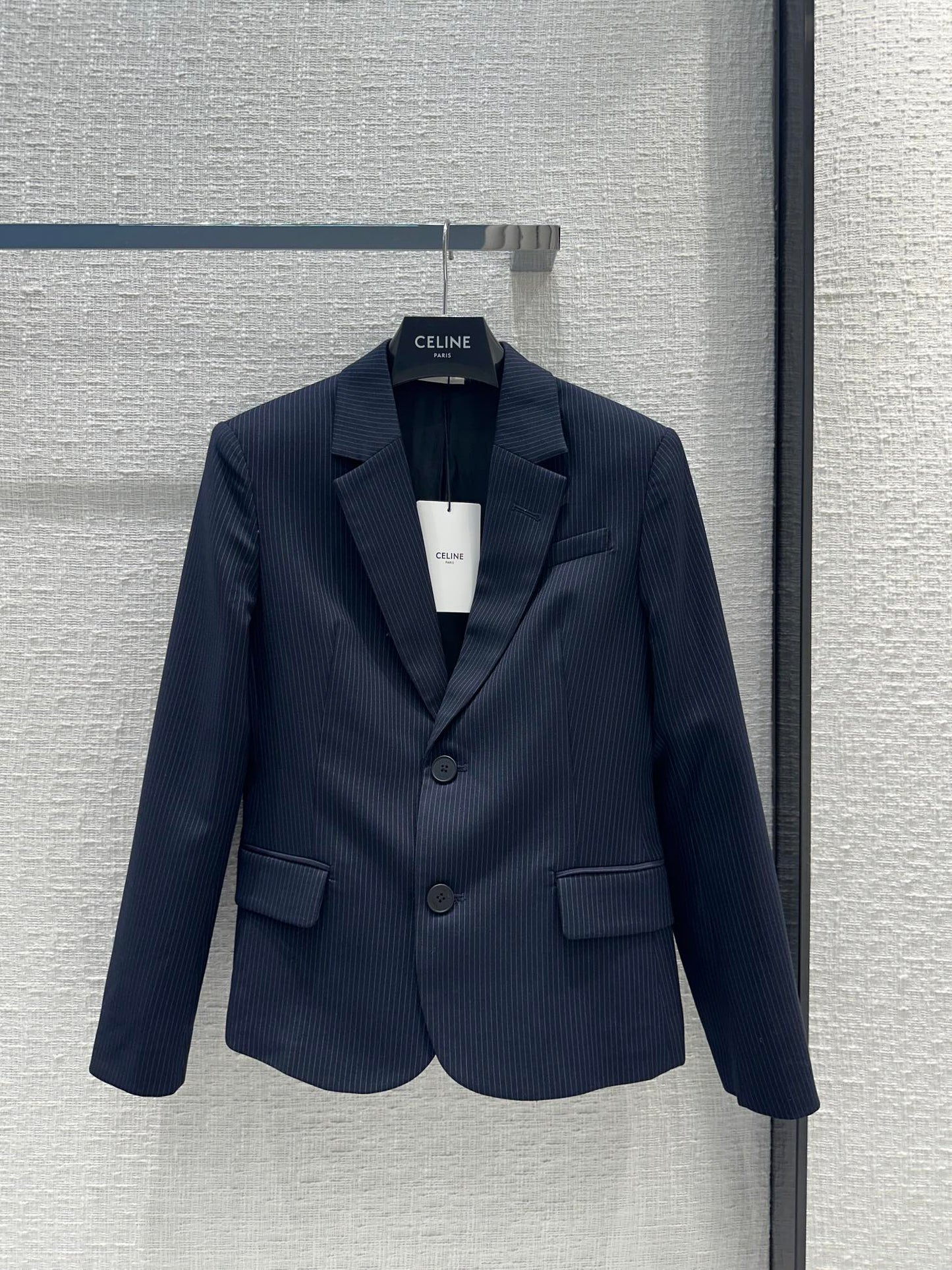 賽C家-2403 24早春新品藍色條紋西裝套裝 外套