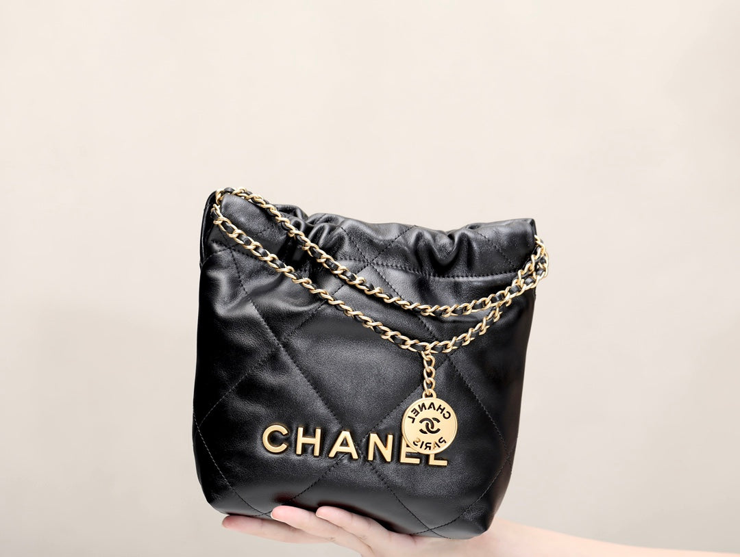 小香家-2023春夏新款 22BAG Mini 黑金色